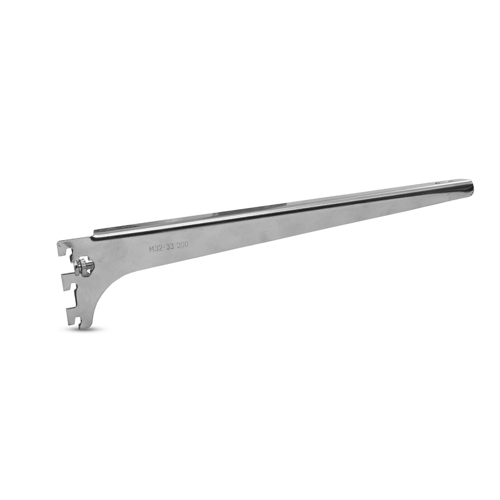 [15672] Single Channel Wood Bracket 30cm CP M32-33-300 Left 