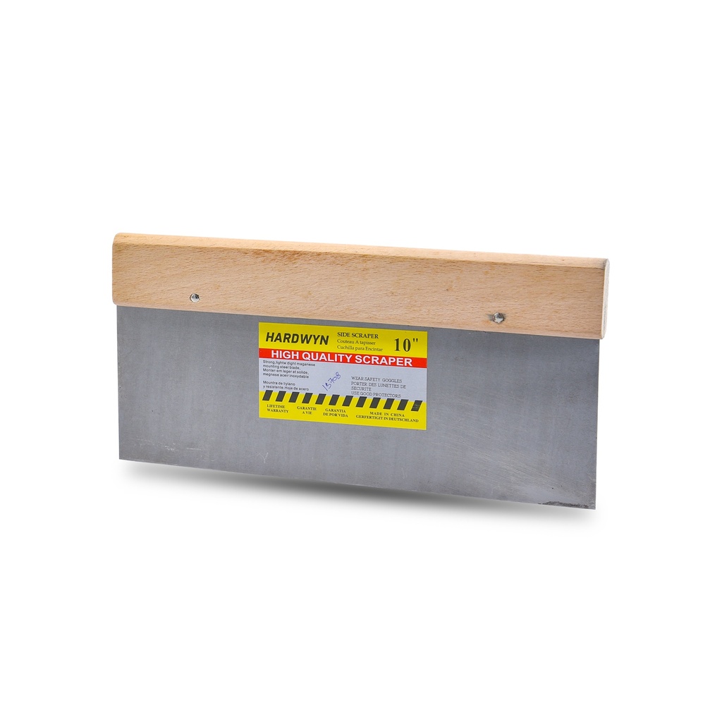 [15708] Side Scraper Wood Handle Hardwyn 10" 