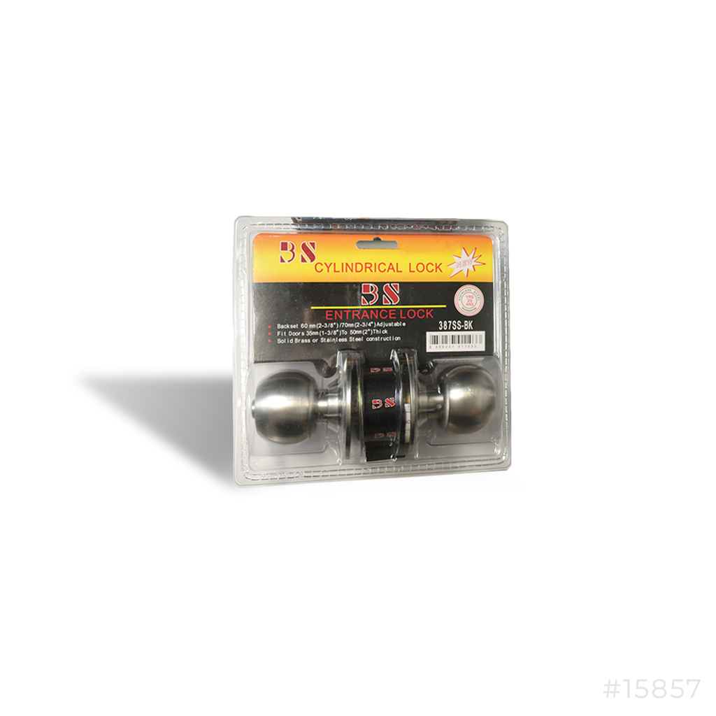 Cylindrical Door Lock 387SS-BK