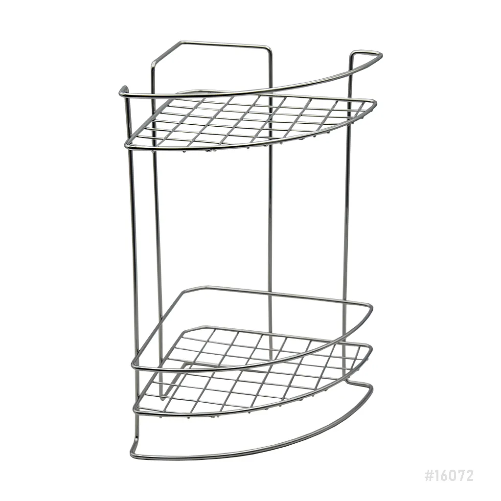 [16072] Bathroom Corner Shelf SS304 HW105-W105A 20kg VRH