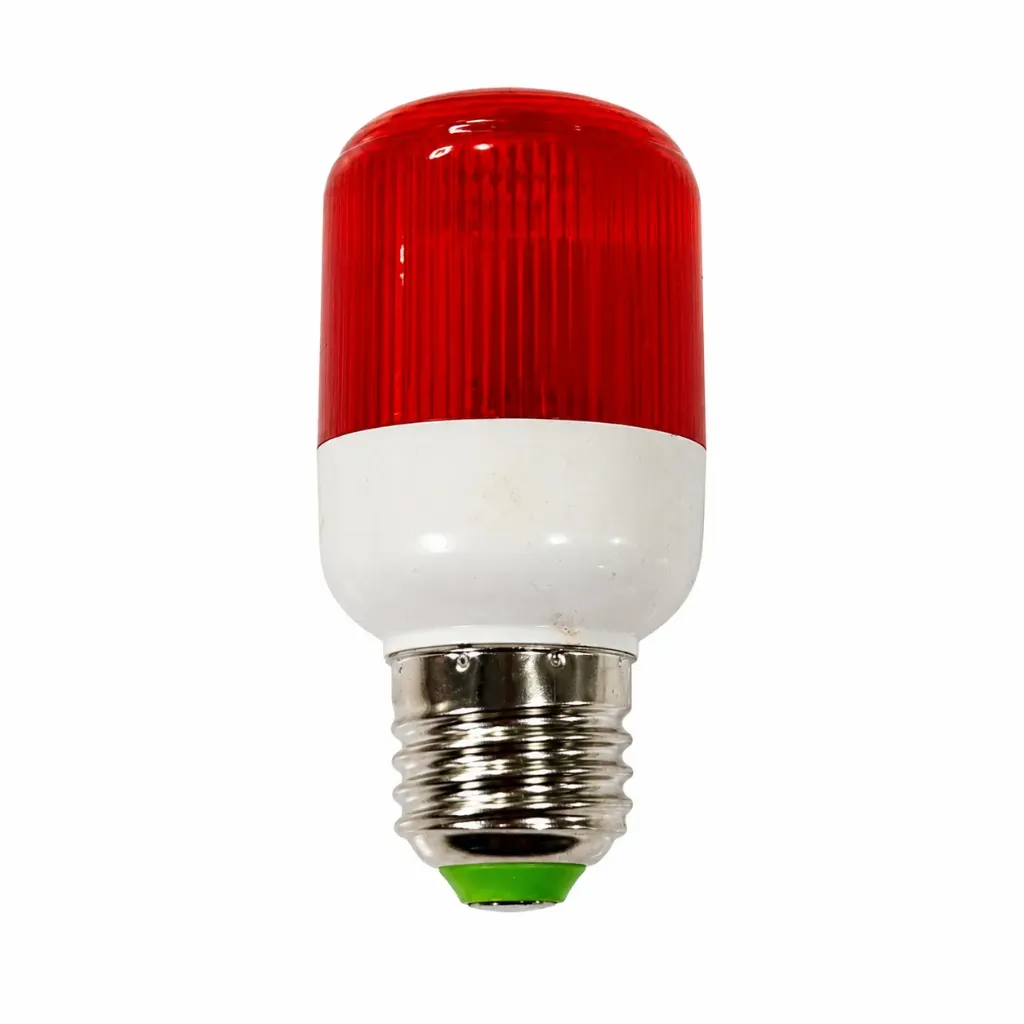 Flash Lamp E27 220V Red