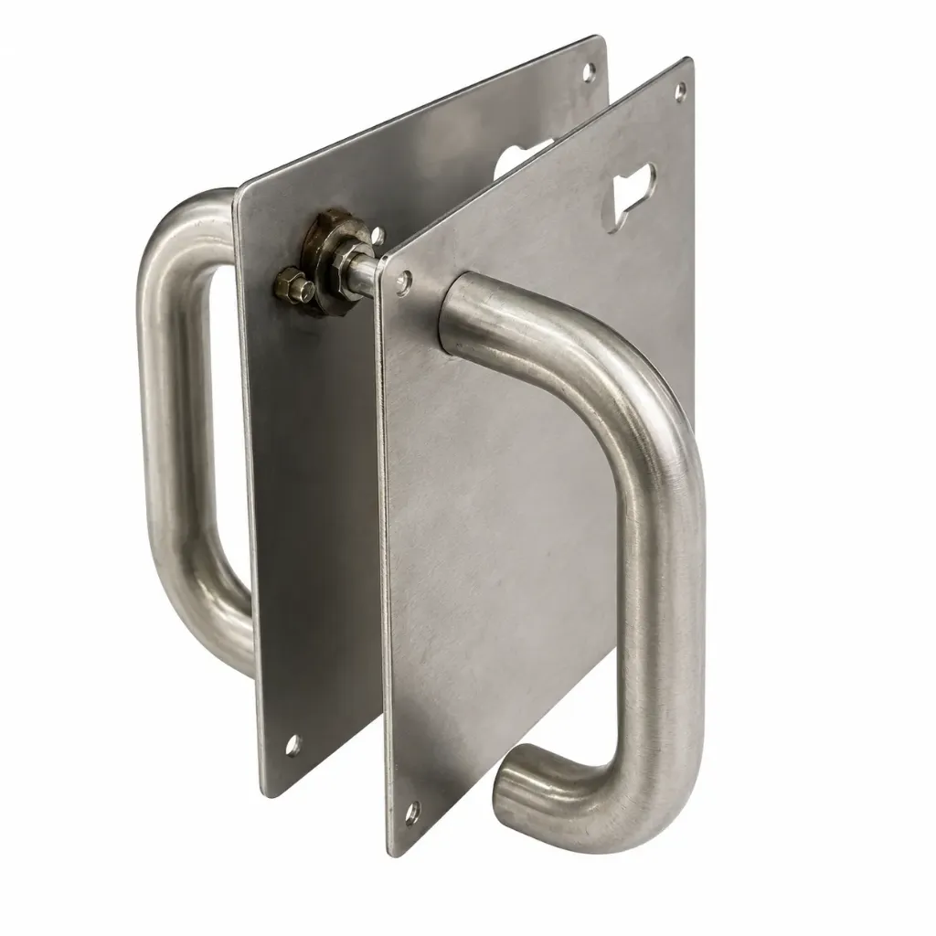 Door Handle with Plate 170x170mm SB-100C85MM SS