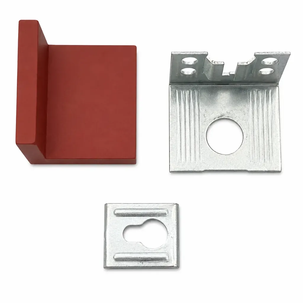 GI Angle Corner with PVC Cover Red