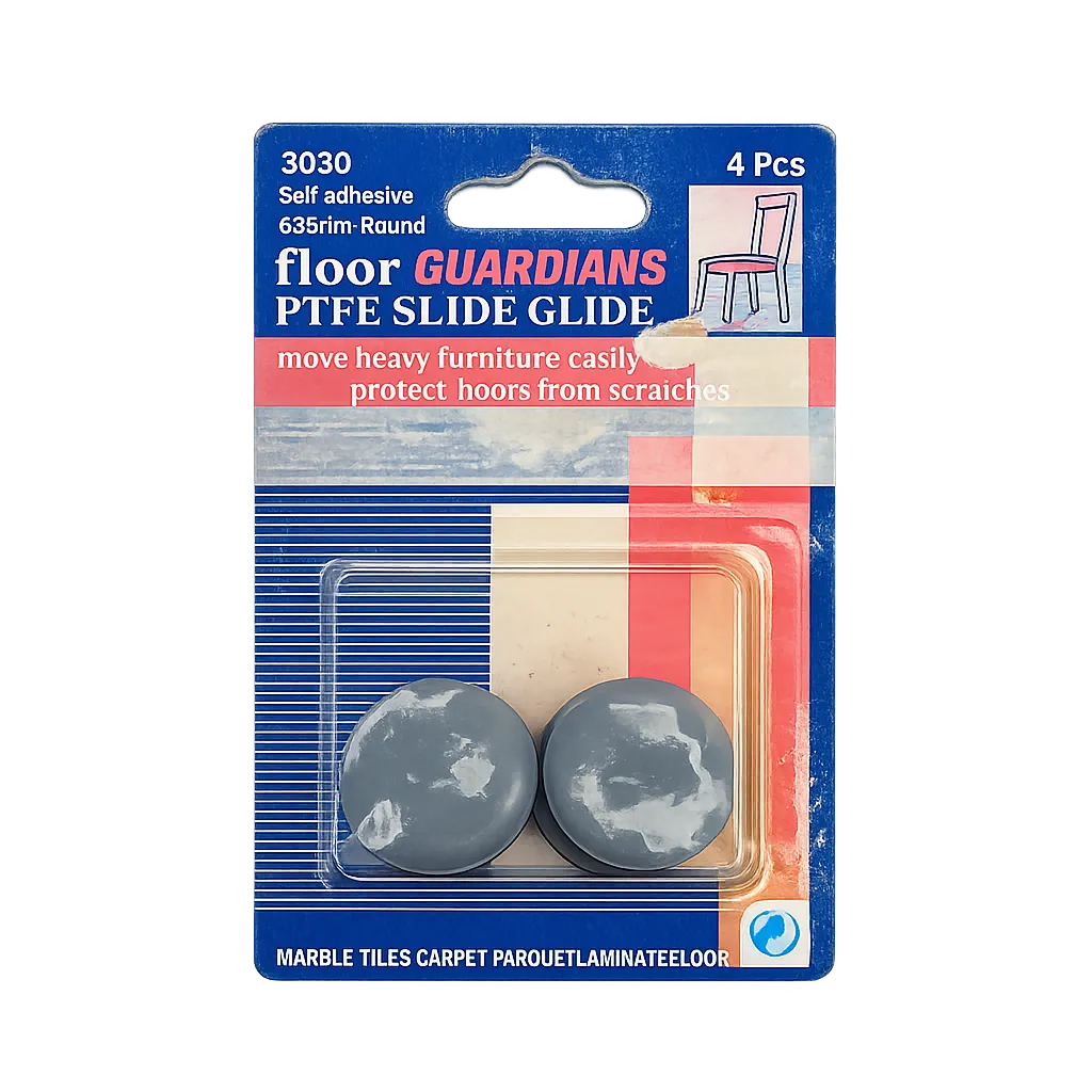 [16719] Floor PTFE Slide Glide Guardians 3030 30mm 4Pcs