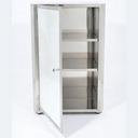 SS Bathroom Cabinet with Mirror Door 2106 14"x20" Left