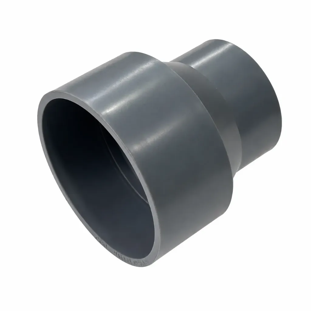 [17615] Pvc Reducing Socket 3" X 2" Grey 'Ecco'