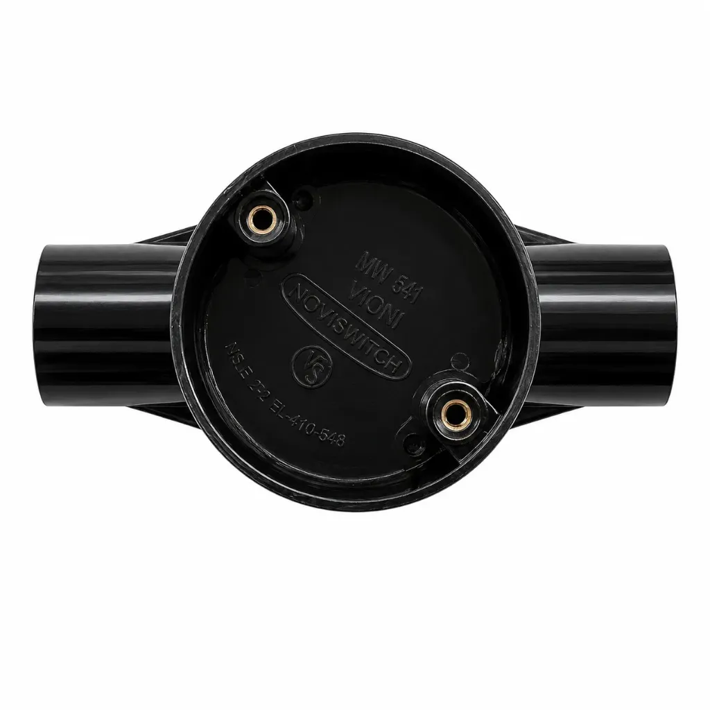 [17720] Conduit Junction Box 2-way 25mm Precision Through with Lid
