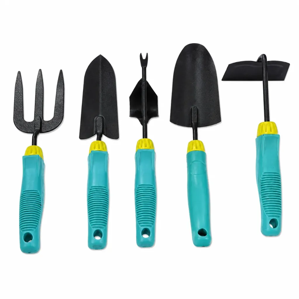 Garden Tool 6-Piece Set Blue Grips