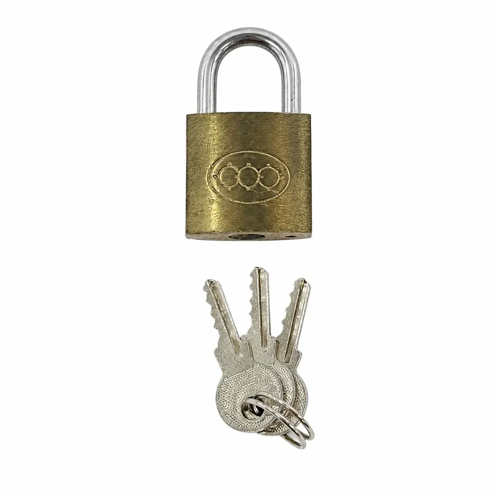 Brass Plated Padlock 25mm Try-Rhumb 262