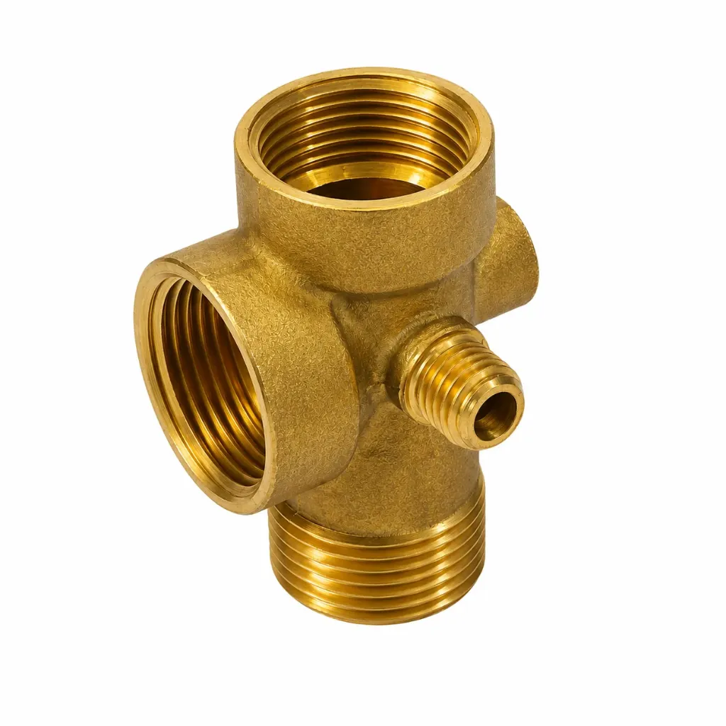 Brass Tee 5 Way