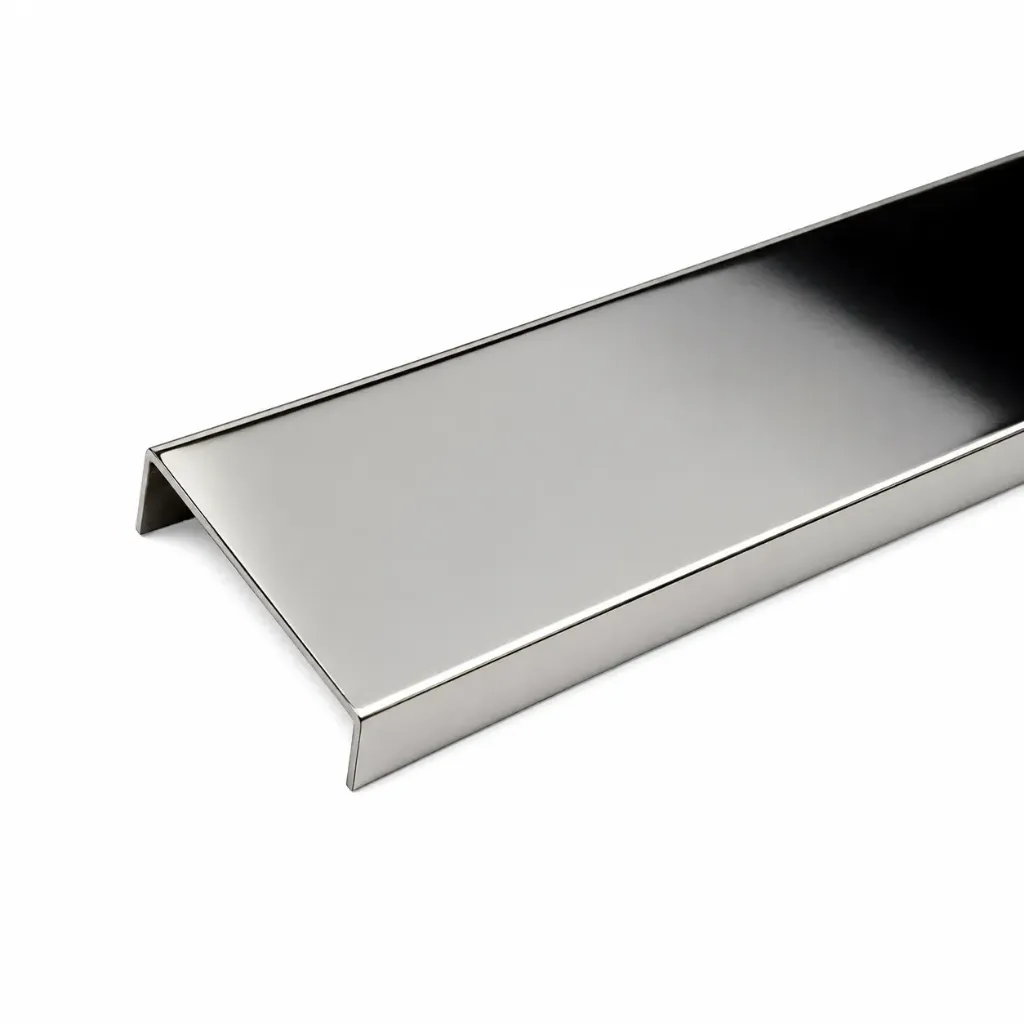 SS Channel Mirror Polished C Section 304SS 10x10x50x2490mm 8K