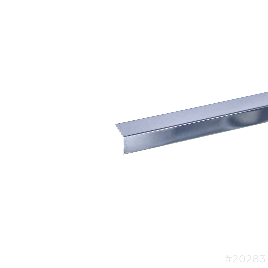 SS Channel Mirror Polished L Section 12x12x2490mm Black