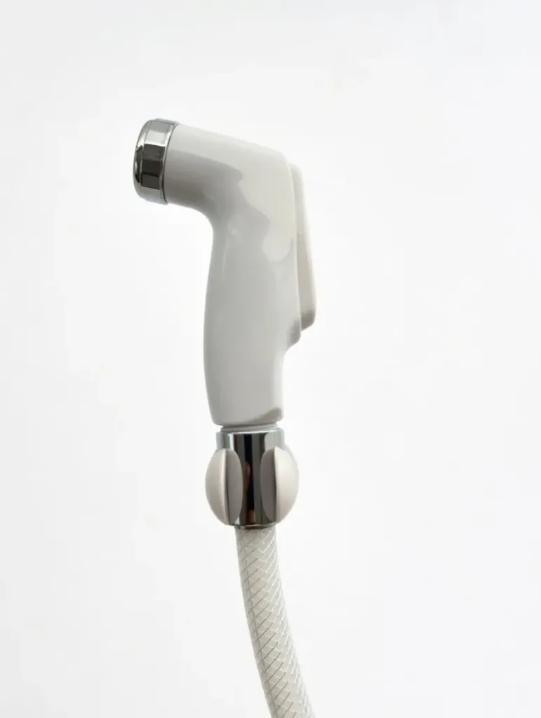 [20526] Hand Bidet Sprayer with Reinforce Hose 915-White Polar
