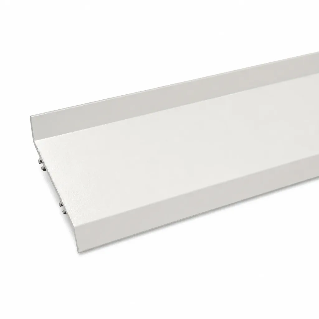Aluminum Louver Channel White 3" x 6m