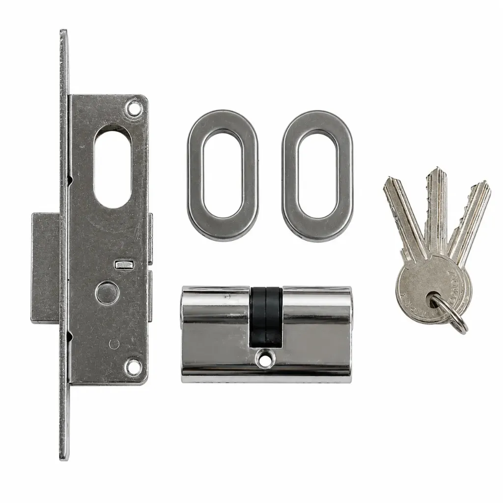 Sliding Door Lock with Cylinder 332 Top Security Hoen
