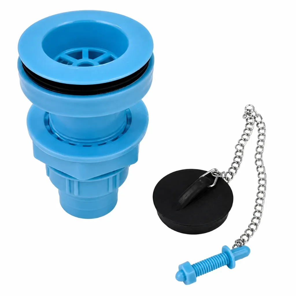 Plastic Waste Drain Head Blue 115x30mm 