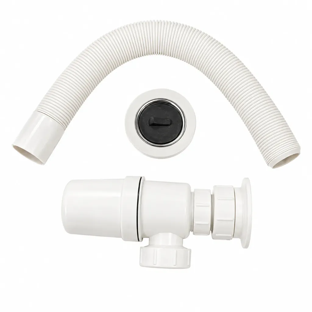 Pvc Bottle Trap with Flexible Hose 1 1/2" SP102