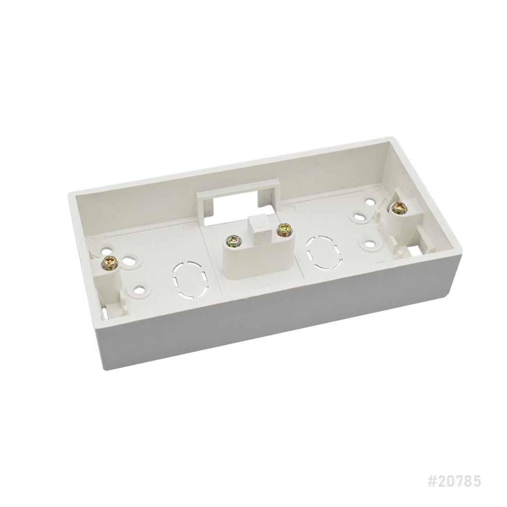 PVC Double Box 2 Gang 172x86mm 