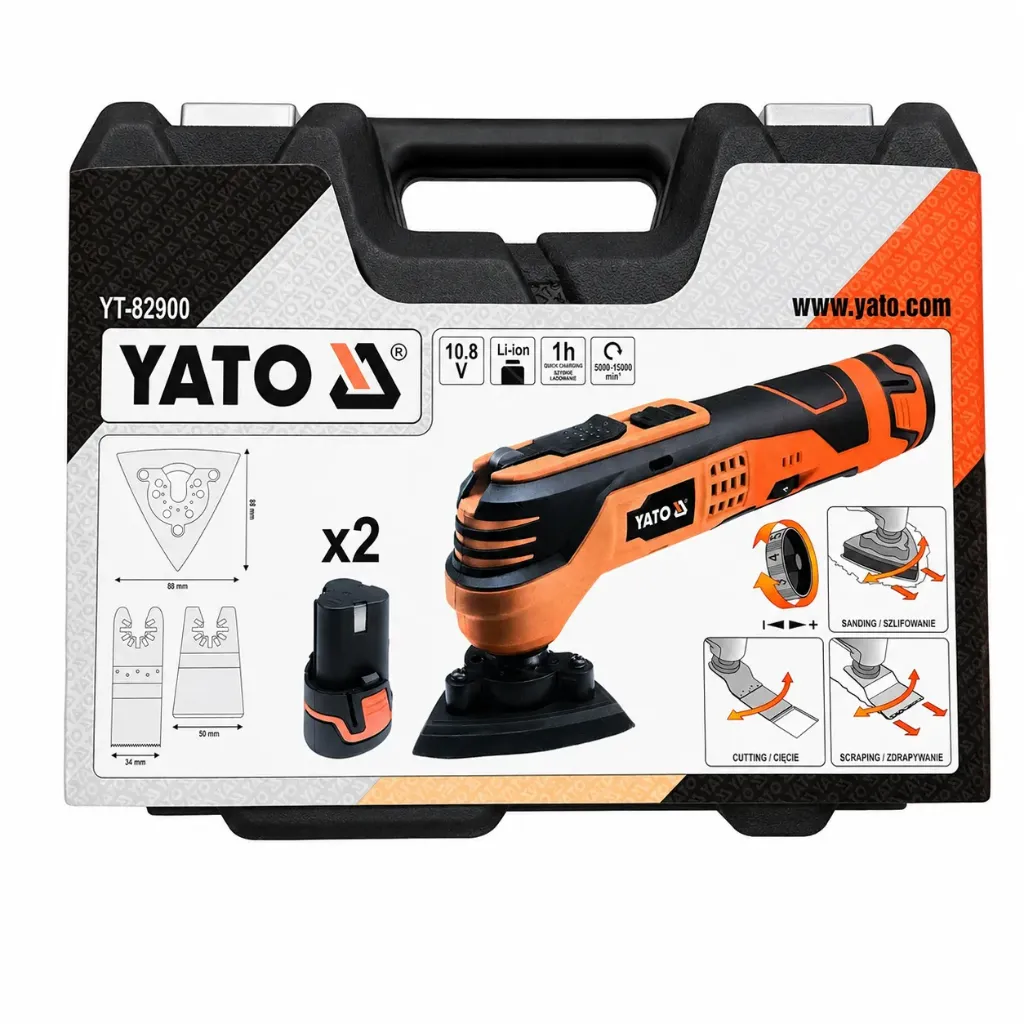 Cordless Multi-Function Tool Sanding, Cutting, Scrapping YT-82900 Yato
