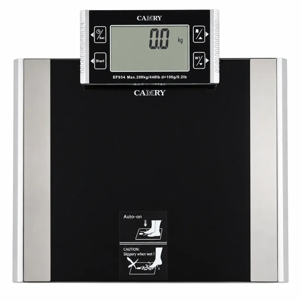 Hydration Monitor Digital Weight Scale Super Slim 150kg Camry