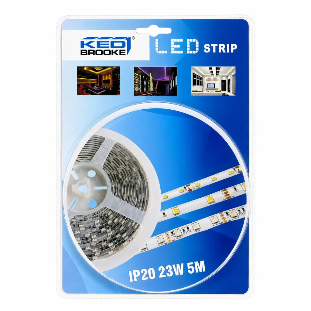 Led Strip Light Warm White 5m 23w IP20 3528 60Led Kedbrooke