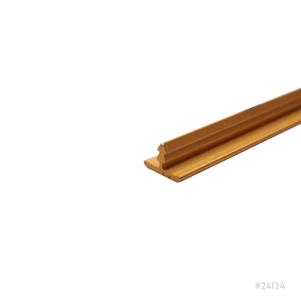 Aluminum Centre T-Channel 4x6mm 2.5m Rose Gold