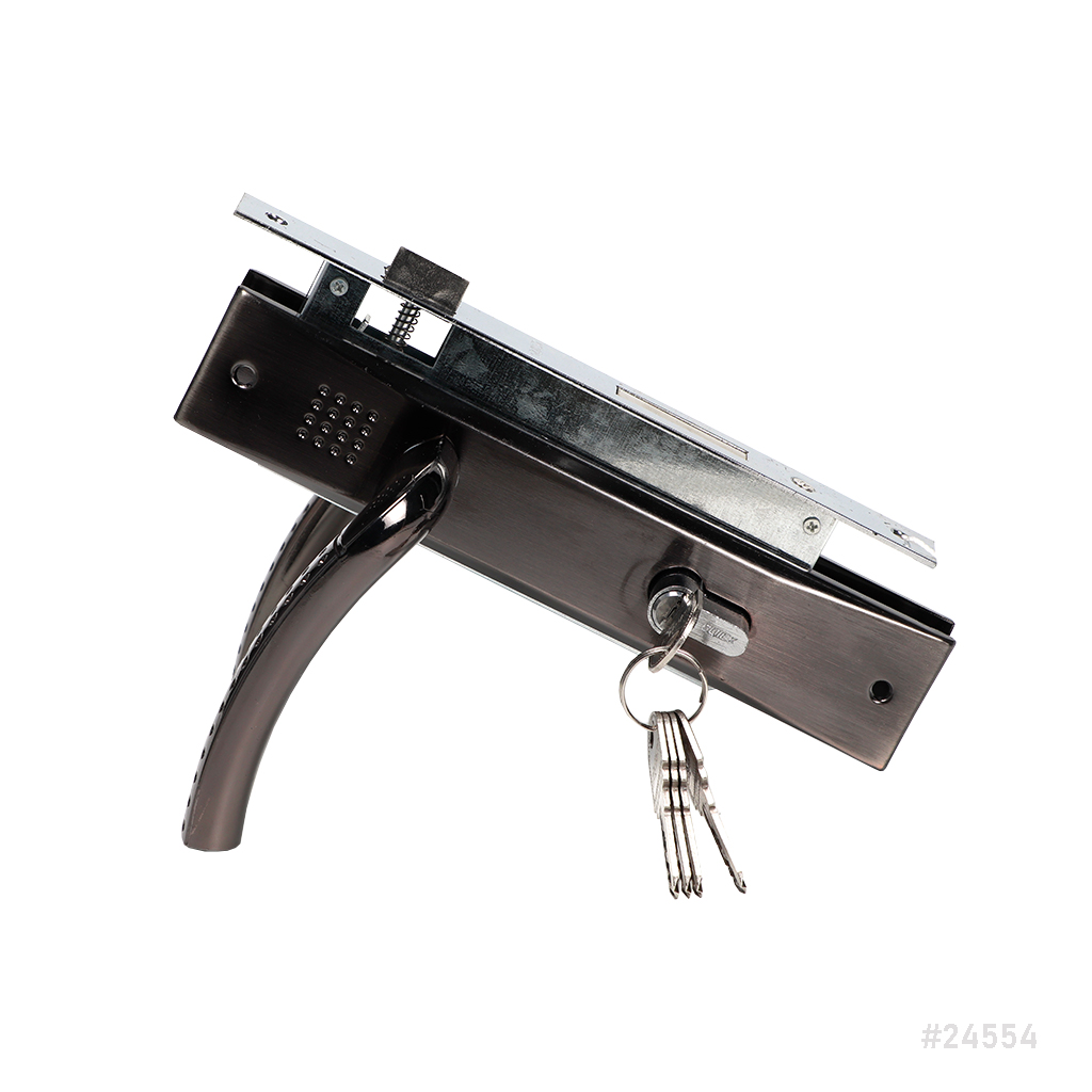 Door Handle Lock Set 121AP725 SN/BB 'Sqiek'