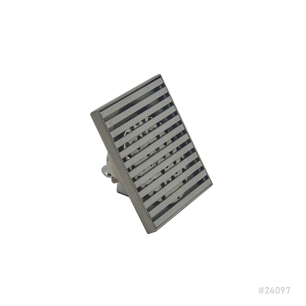 [24097] SS Floor Drain with Cover 4"x4"