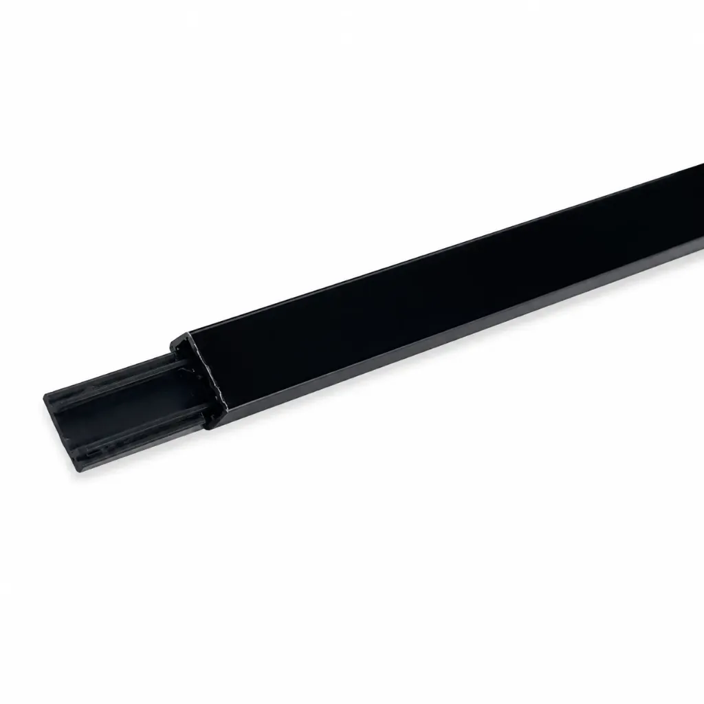 Aluminum C-Channel with Teak 11x6mm Black
