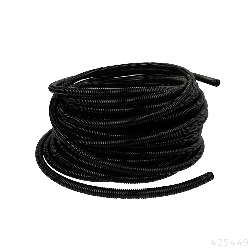 PVC Conduit Flexible Pipe 25mmx40Mtr Black