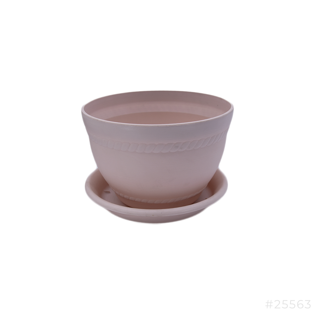 [25562] Plastic Flower Pot Pink #5