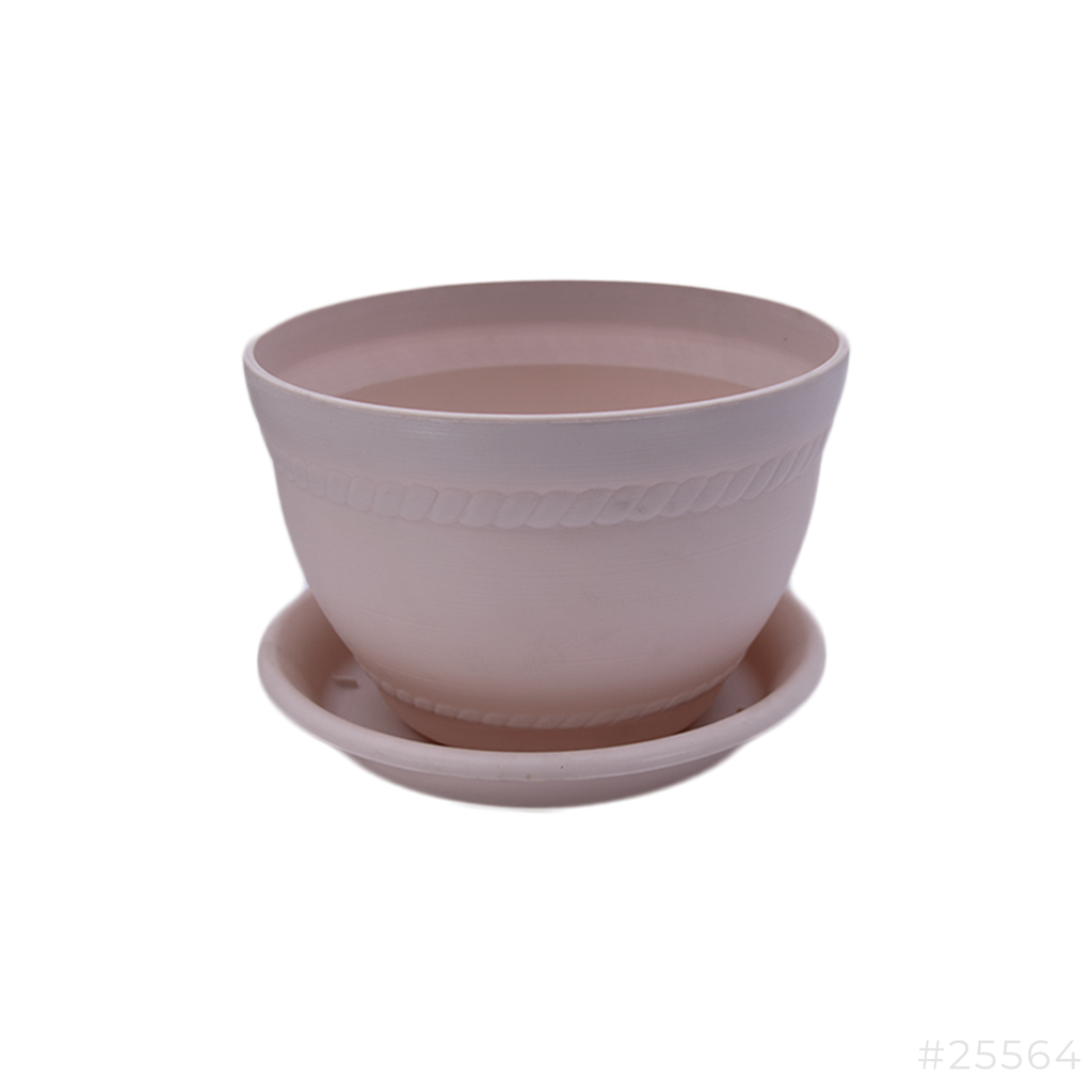 [25564] Plastic Flower Pot Pink #7