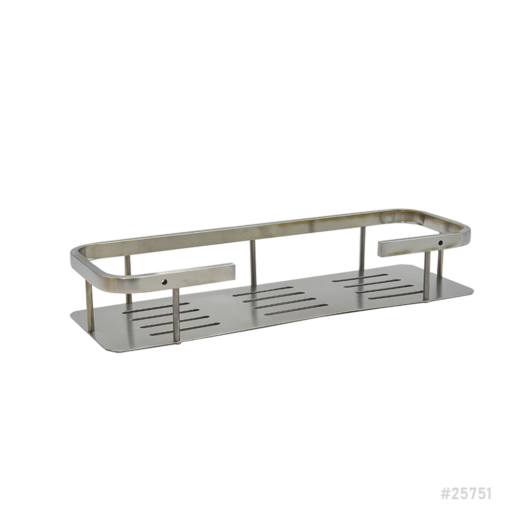 [25751] Bathroom Shelf Single 304SS 400x130x70mm