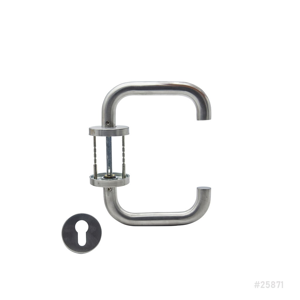 [25871] Door Handle Rosette SS S07