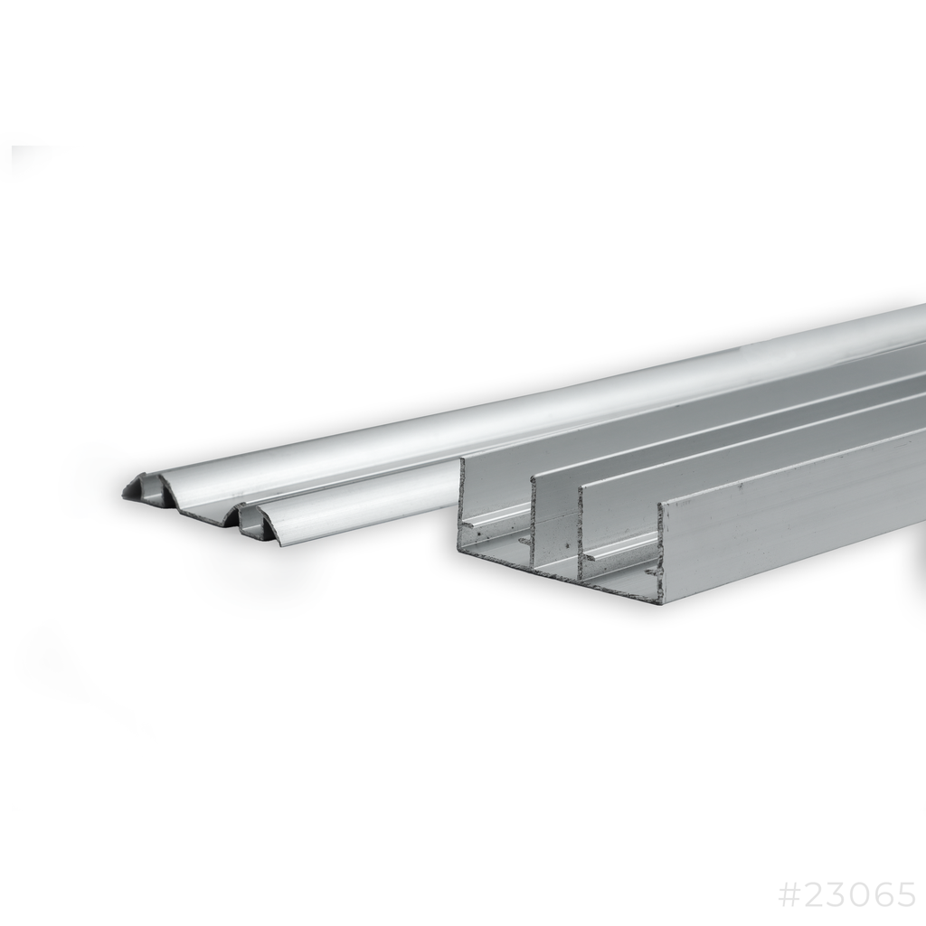 [23065] Aluminum Double Sliding Door Channel Top and Bottom 6m