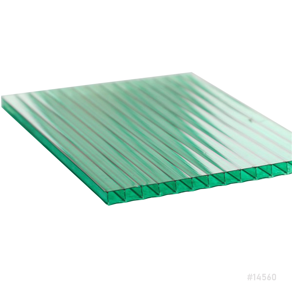 PVC Hollow Sun Sheet 10mm Grass Green 2100x5800mm
