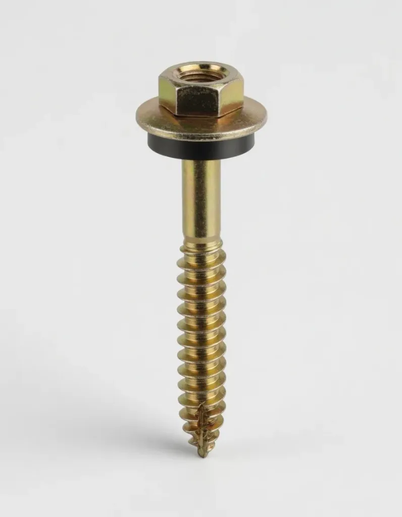 [20465] Steel Self Tapping Screw for Wood Hex Head 5.5 x 65mm #12-11 Patta 