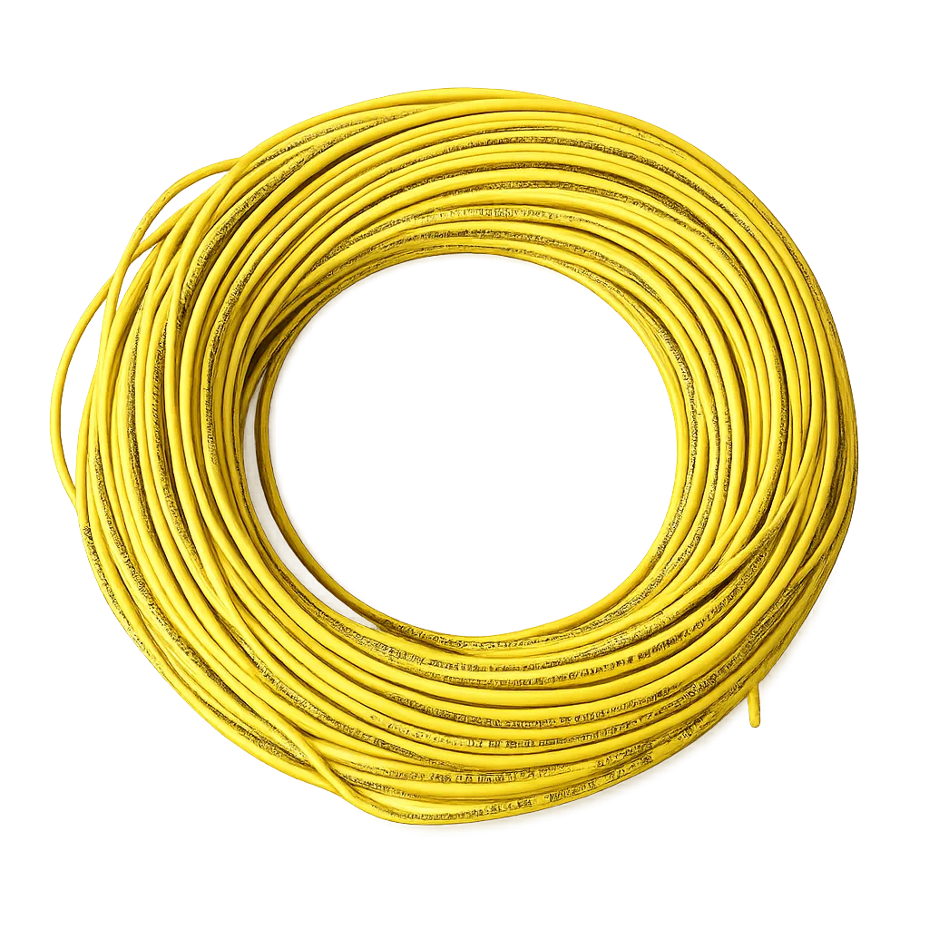 Wire Cable Wire 1-Core 4mm Yellow