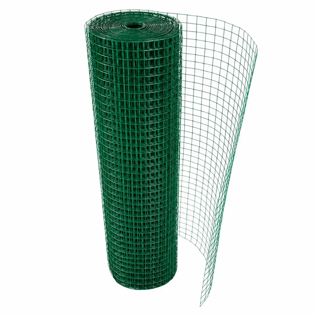 Wire Mesh PVC Coated Green 1/2" x 4ft