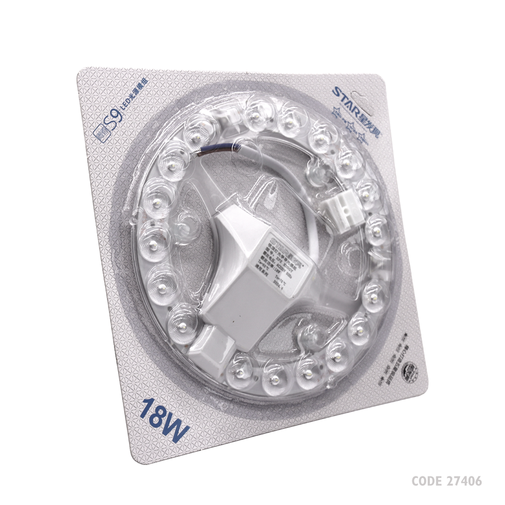 [27406] Decorative Led Light Round 18W White Star