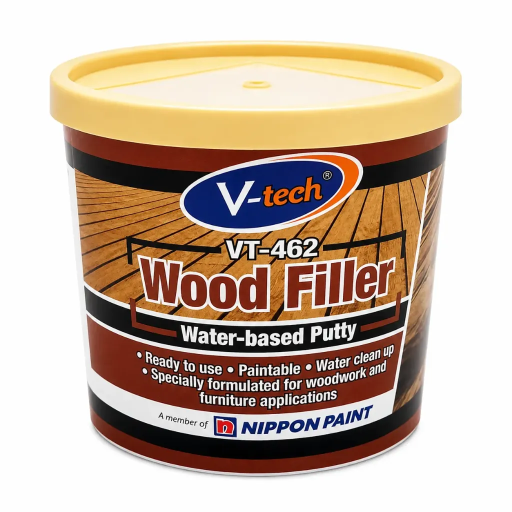 [16900] V-tech Wood Filler All Purpose Natural VT-462 (500g)