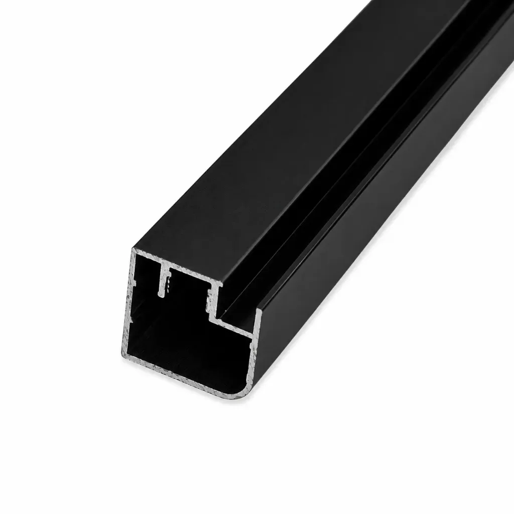 Mirror Frame Channel Aluminum Hd8002Amy7004 + 3 0316A Black