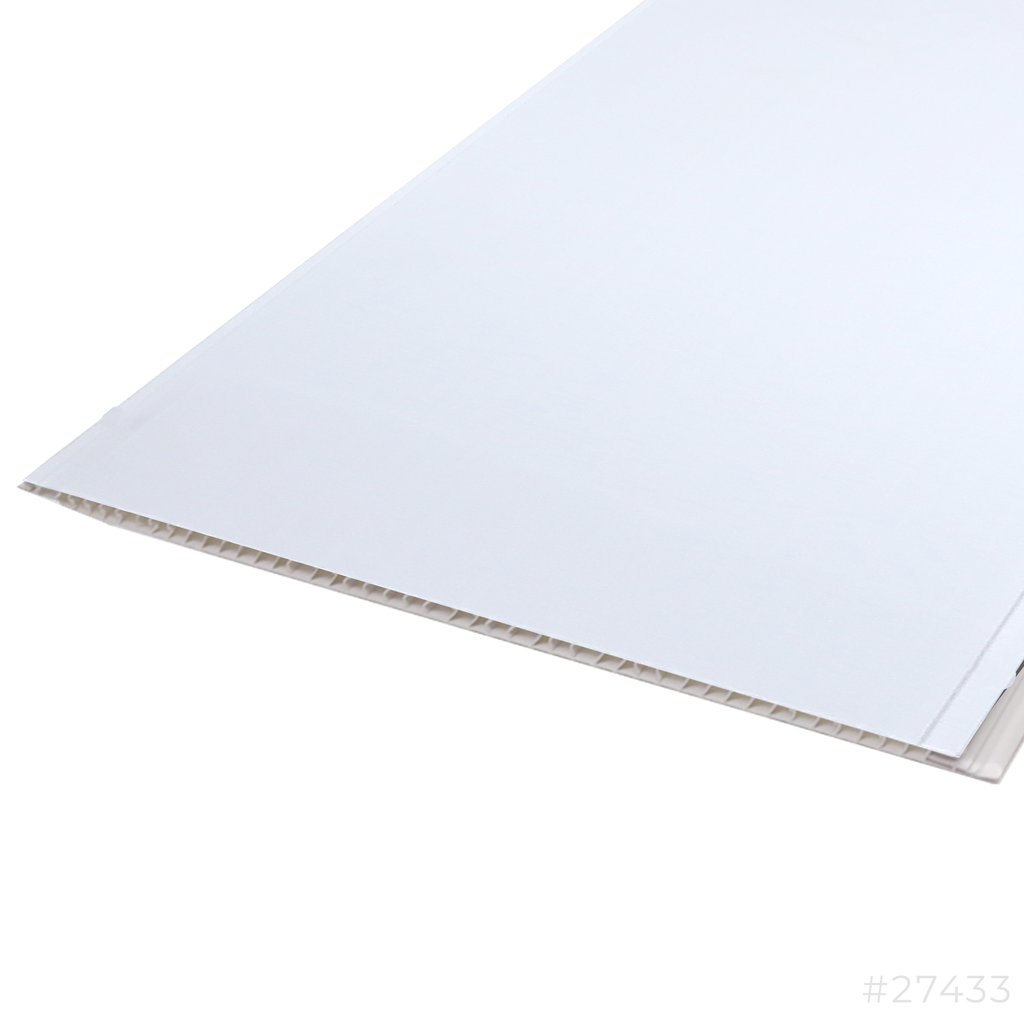 [27433] PVC Ceiling 30cm x 8mm x 5.8Mtr C6 Matt White