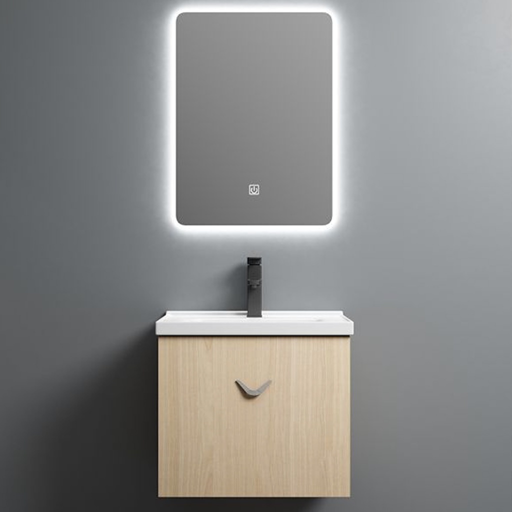 Basin Cabinet with Mirror JJ0792-50 B:500x360x450mm M:450x10x600mm