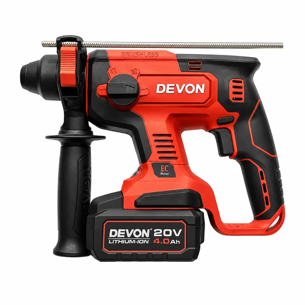 C-Less Rotary Hammer Drill 28mm 20v 5401-li-20rh Devon