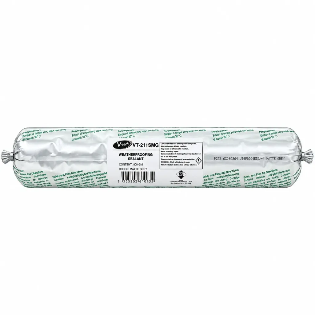 V-tech Weather Proofing Sealant 800gm VT-211S Matte Grey