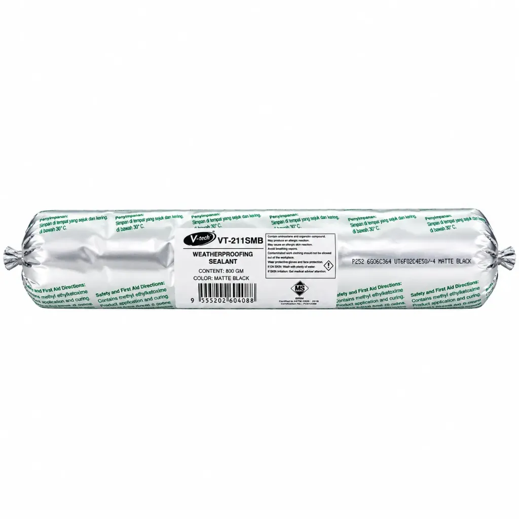 [20034] V-tech Weather Proofing Sealant 800gm VT-211S Matte Black