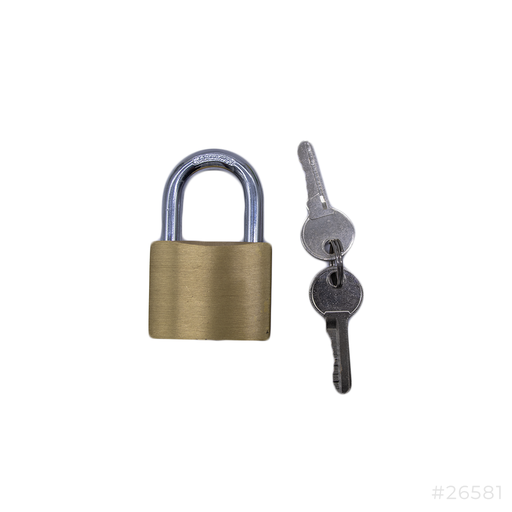 [26581] Brass Padlock 50mm Como