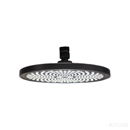 [27298] PVC Shower Head Round 9" Black