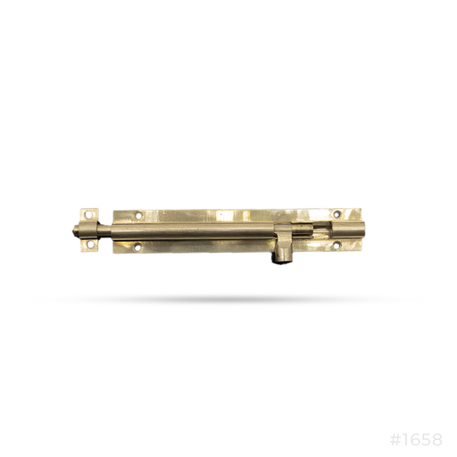 [1658] Brass Tower Bolt 1/4 x 117mm